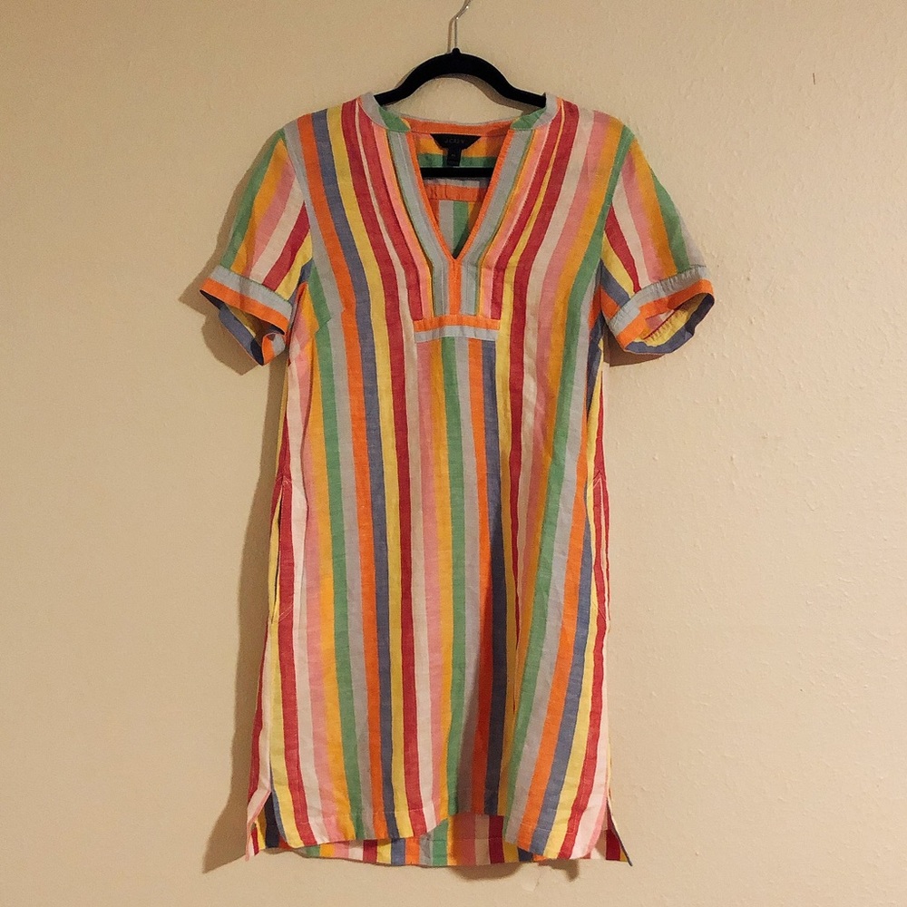 J Crew Rainbow Dress